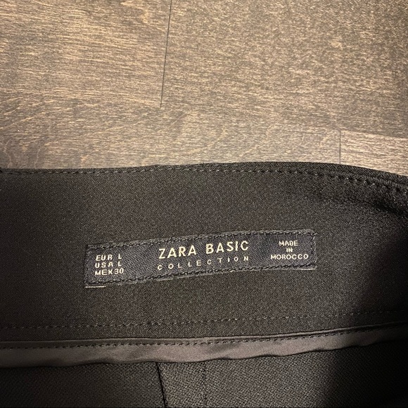 Black Peplum Zara Skirt with Pearls - L - Picture 4 of 4